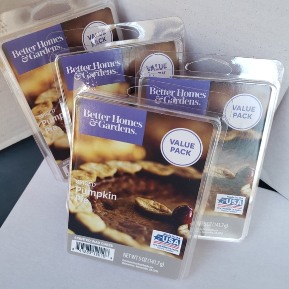 Better Homes /& Gardens 4 Boxes Apple Crisp Tea Scented Wax Cubes Melts